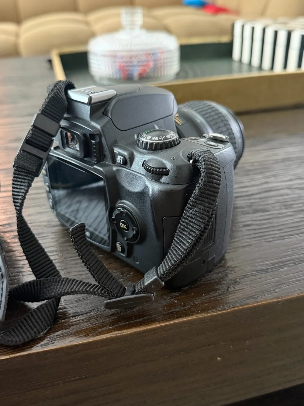 Nikon DSLR Camera in Black with Black Lens